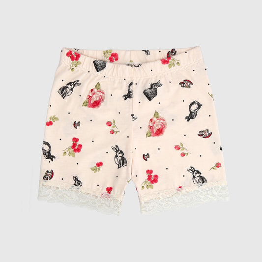 short algodon niñas verano