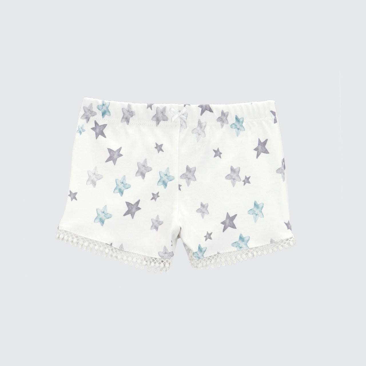 short algodon niñas verano