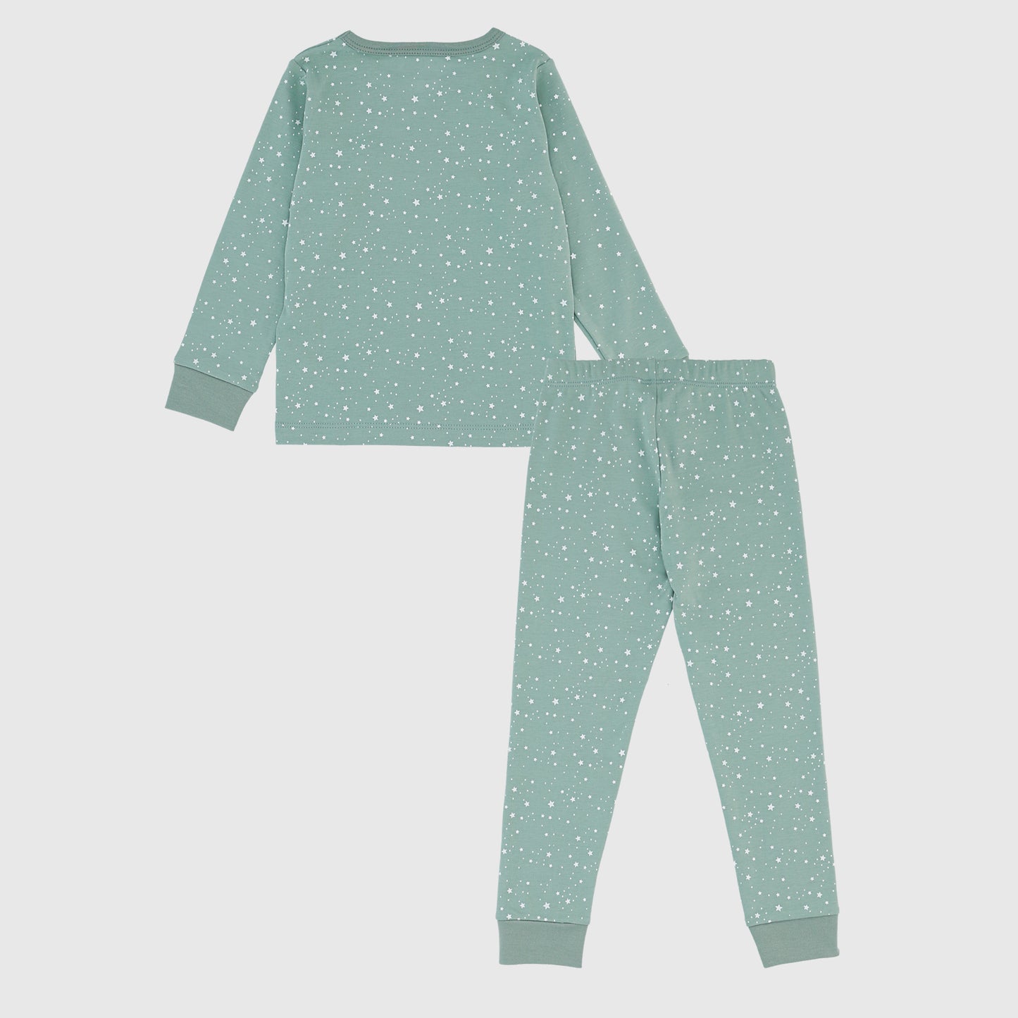 Pijama verde estrellas algodón peruano