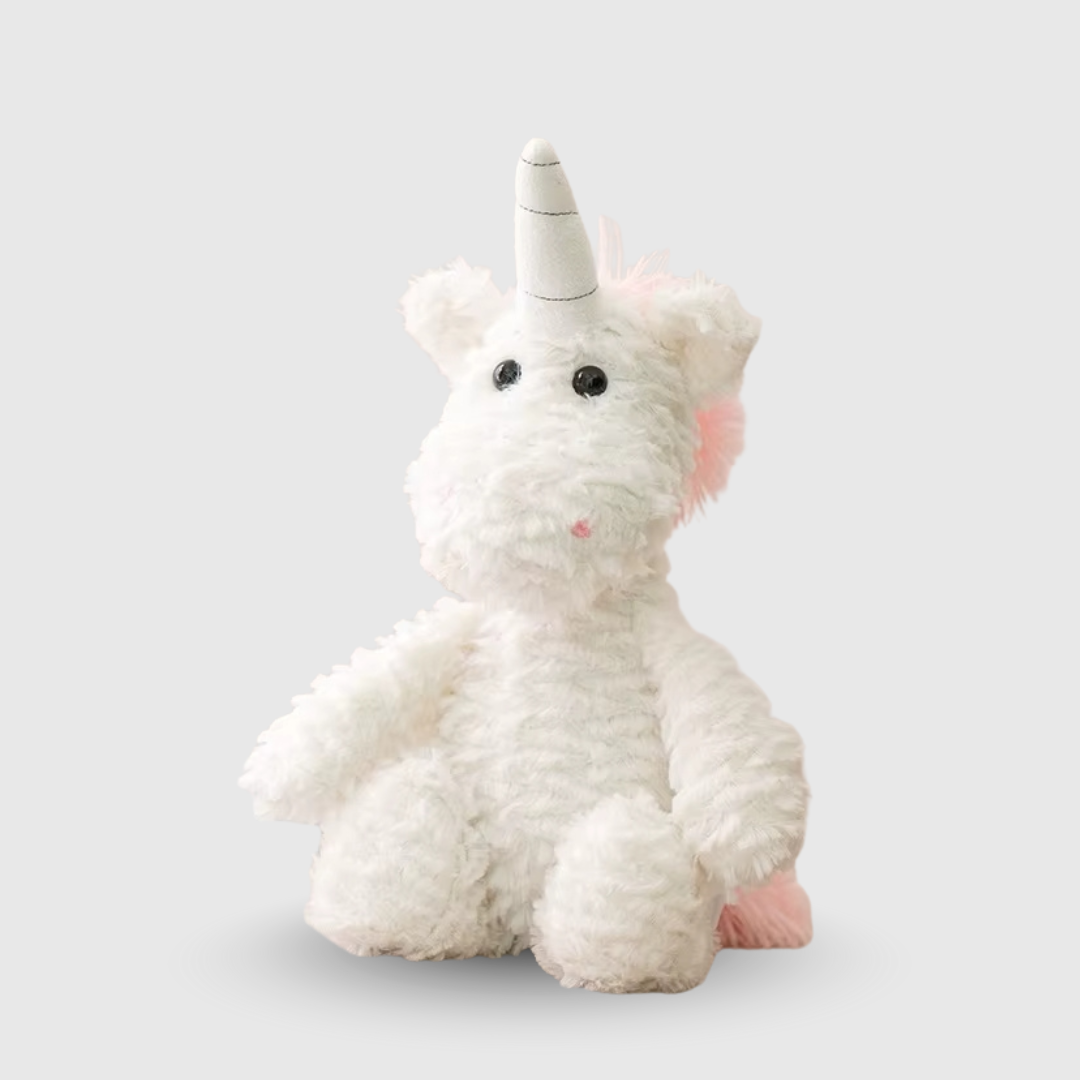 Peluche blanco unicornio