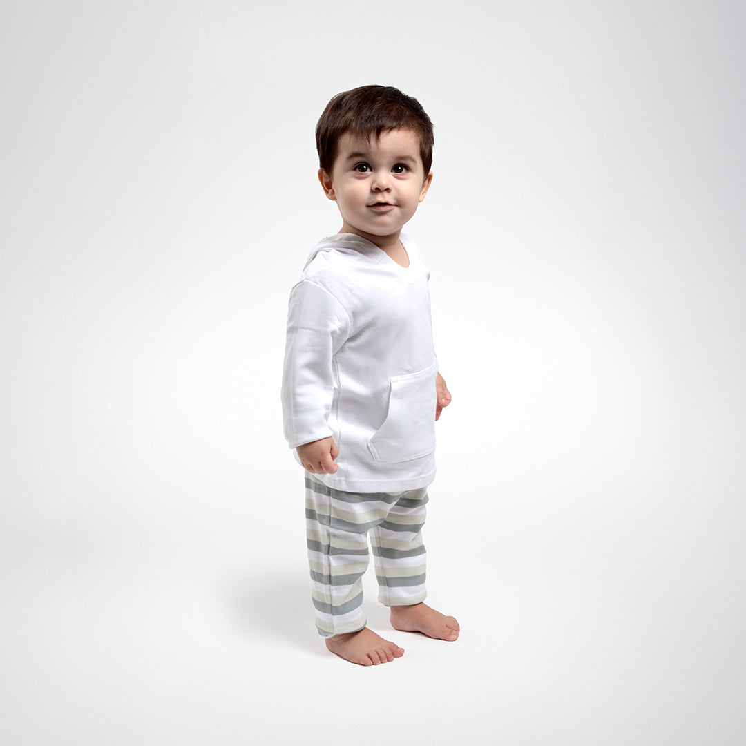 Conjunto blanco algodón peruano