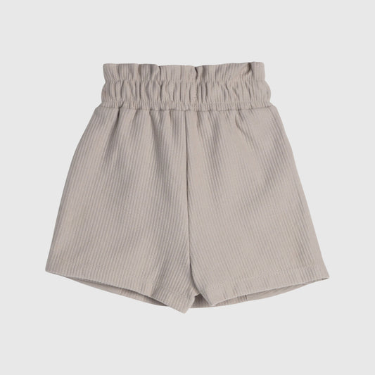 Falda short beige