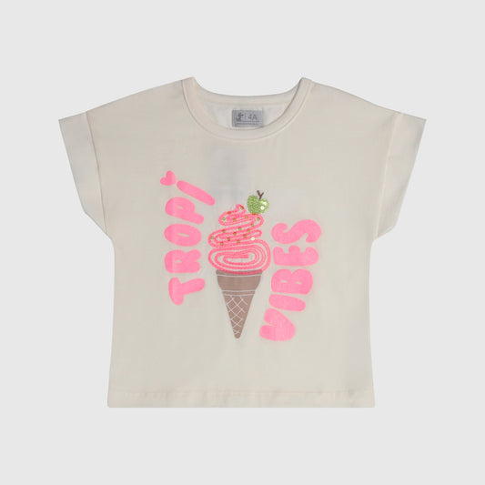 Polera beige helado