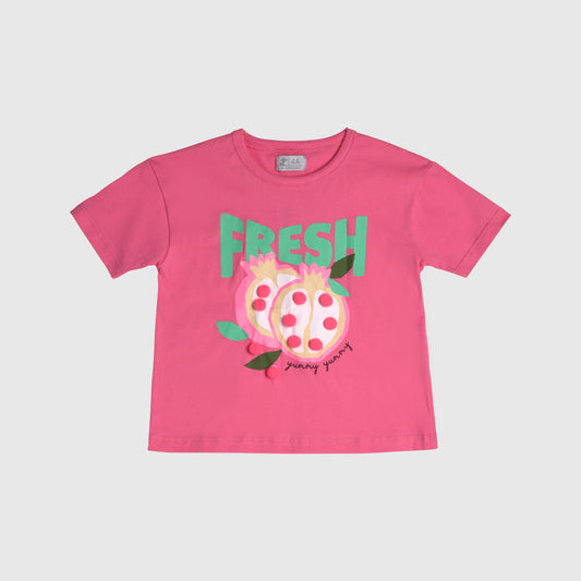 Polera rosada granada