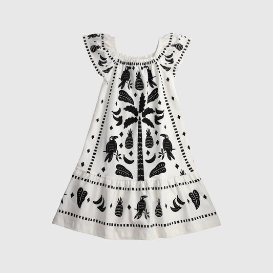 Vestido palmeras negras