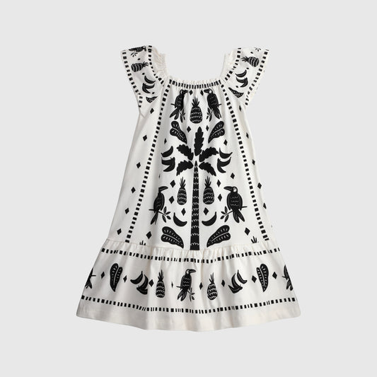 Vestido palmeras negras