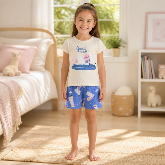 Pijama beige llama fotoluminiscente