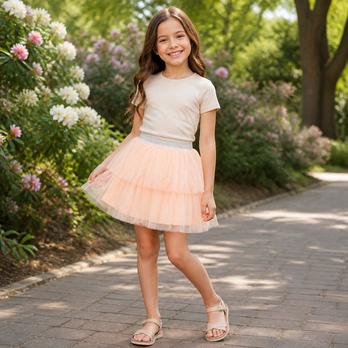 Falda tutu melón - 12M