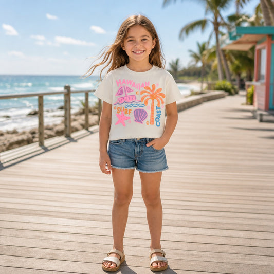 Polera beige hawai