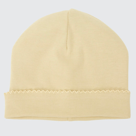 Gorro beige bebé algodón peruano