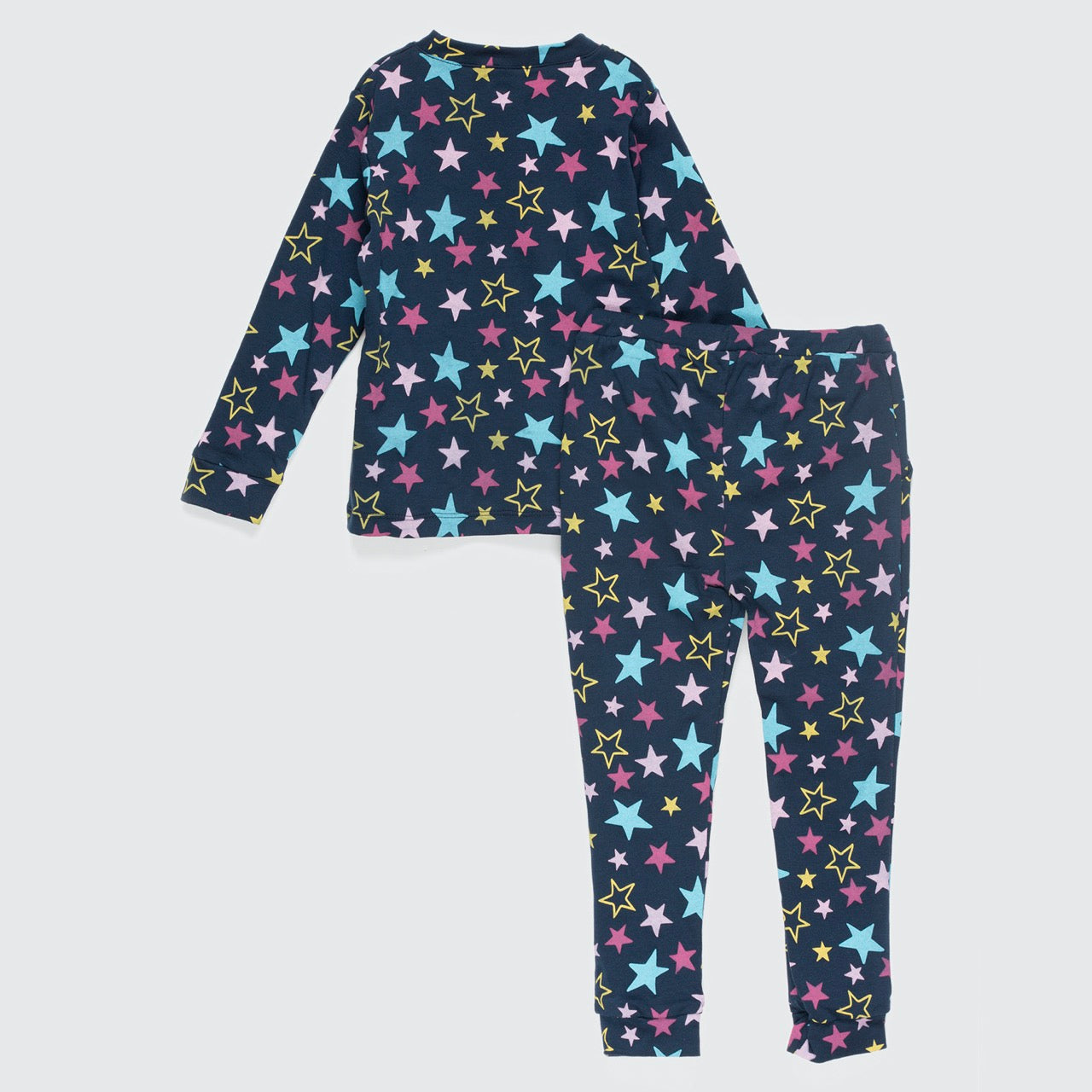 Pijama azul estrellas colores adulto algodón peruano