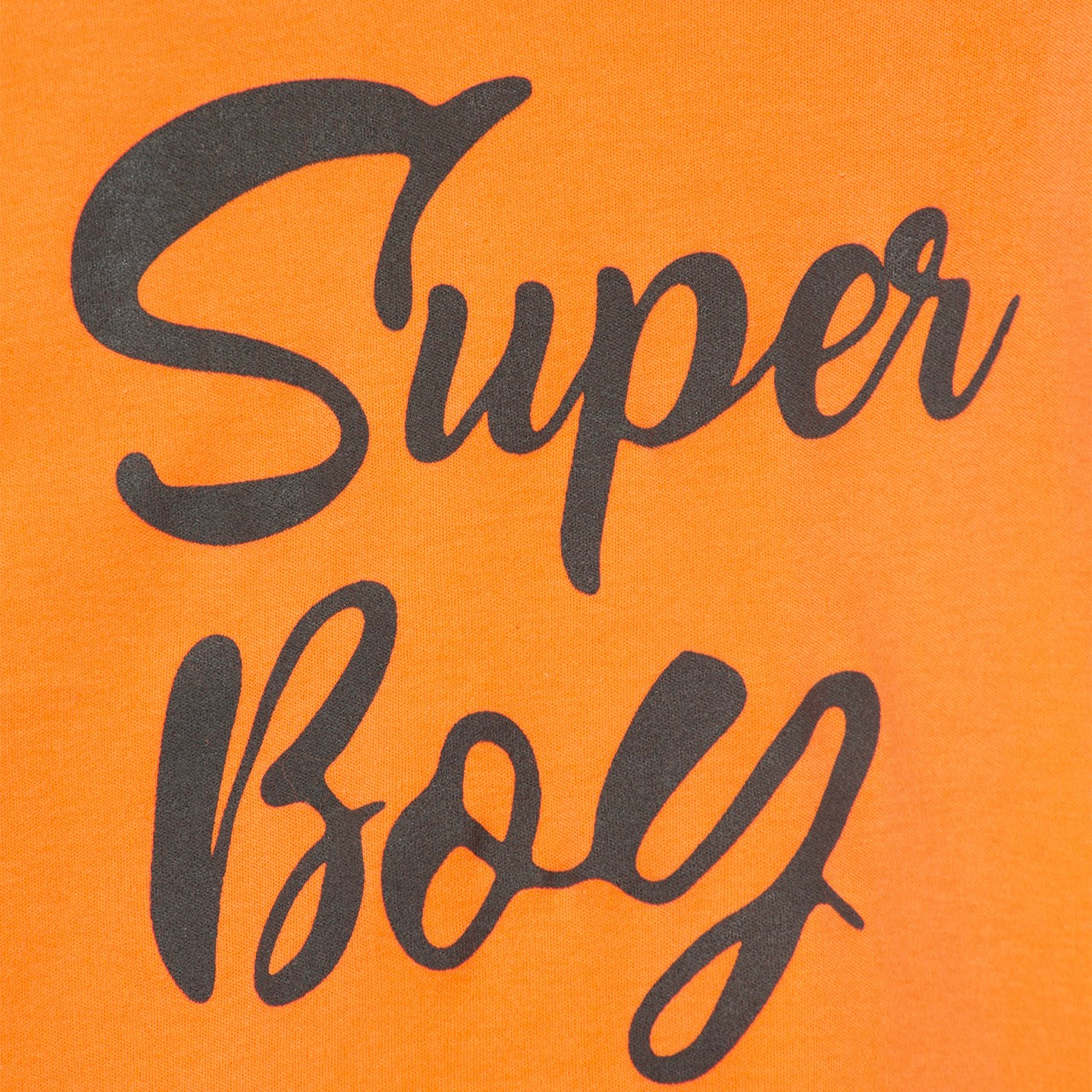 Polera naranja super boy algodón peruano