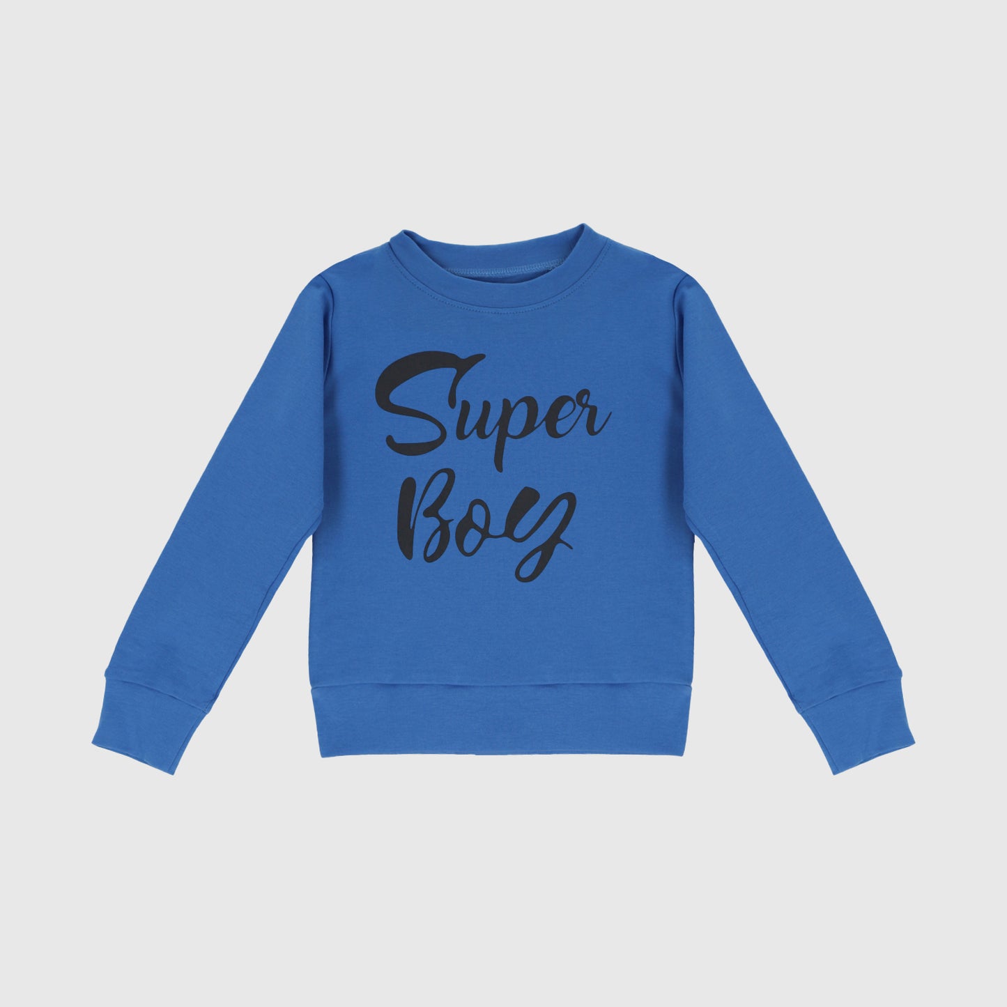 Polera azul super boy algodón peruano