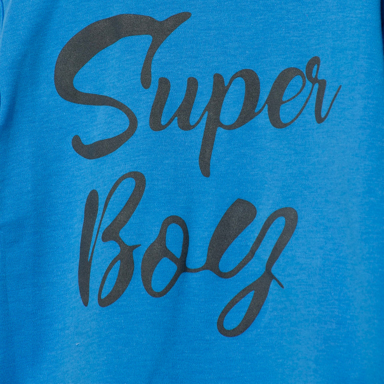 Polera azul super boy algodón peruano