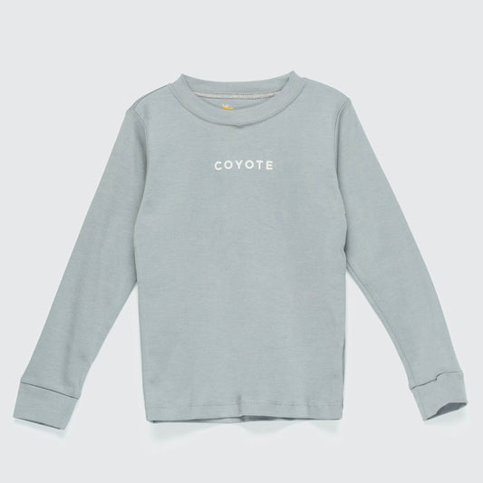 Polera gris Coyote blanco algodón peruano