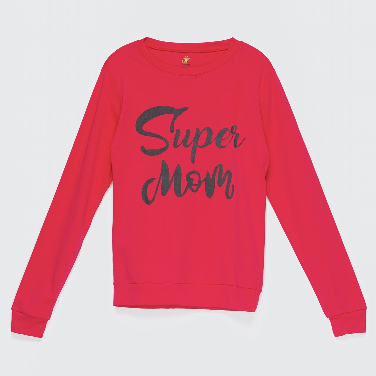 Polera roja super mom algodón peruano