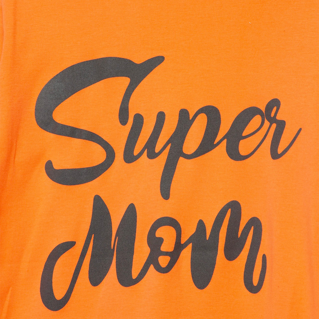 Polera naranja super mom algodón peruano