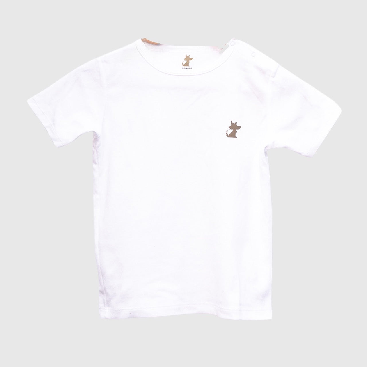 Polera blanca Coyote algodón peruano