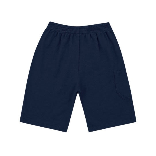 Short azul marino algodón bolsillo