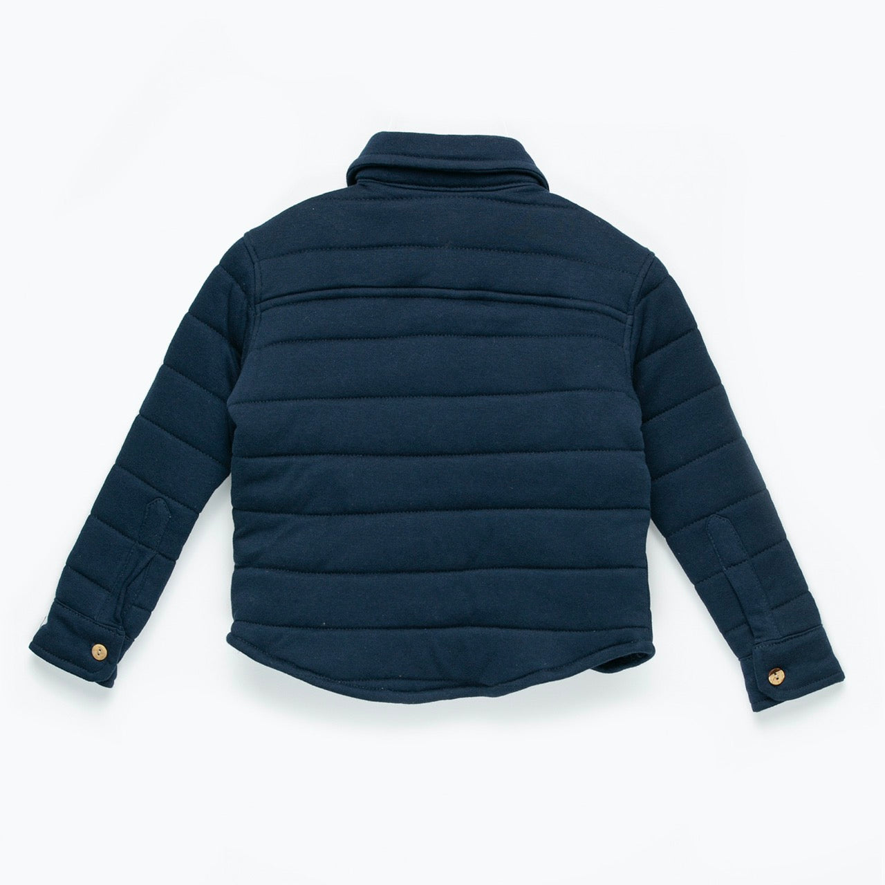 Chaqueta forrada azul adulto algodón peruano