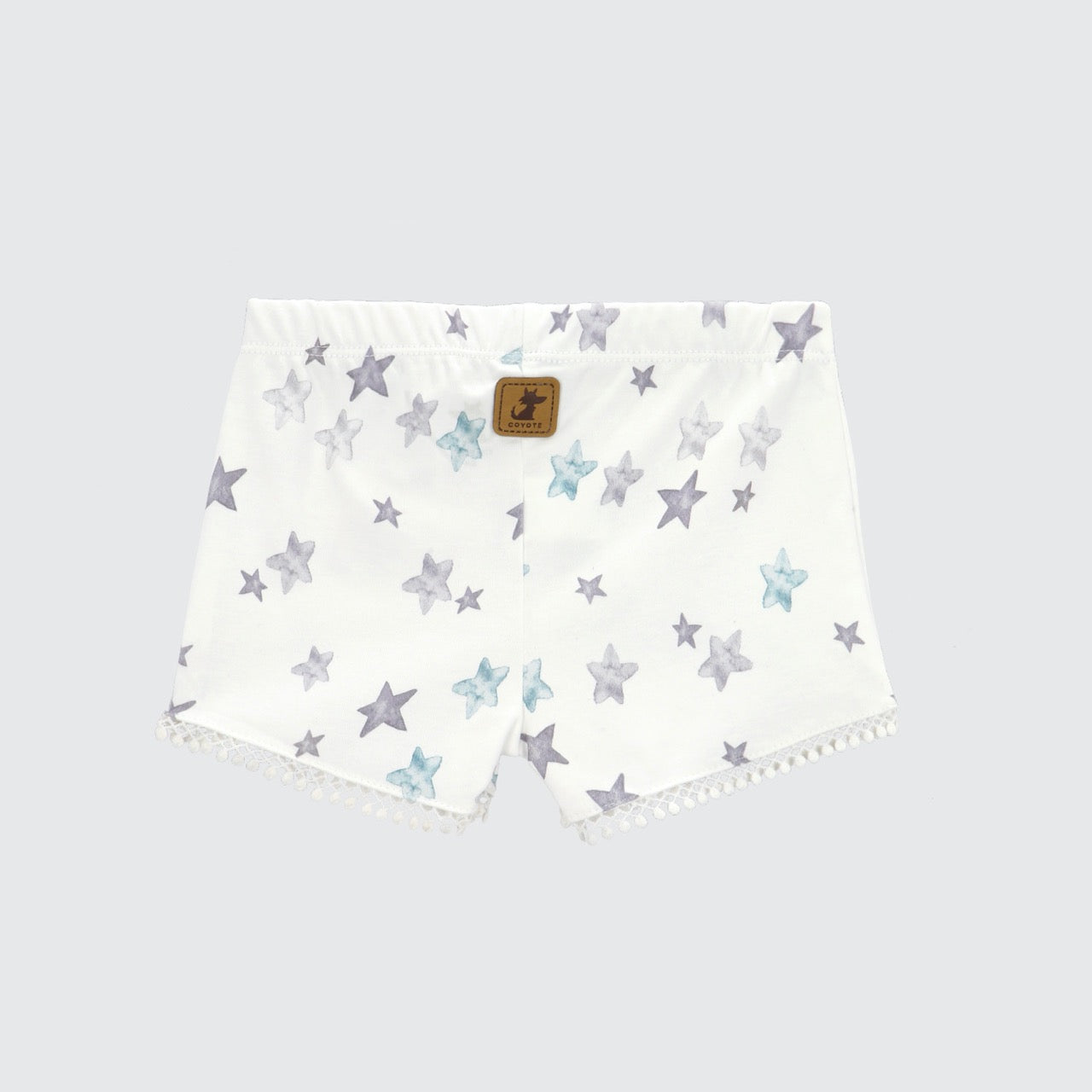 Short blanco estrellas algodón peruano