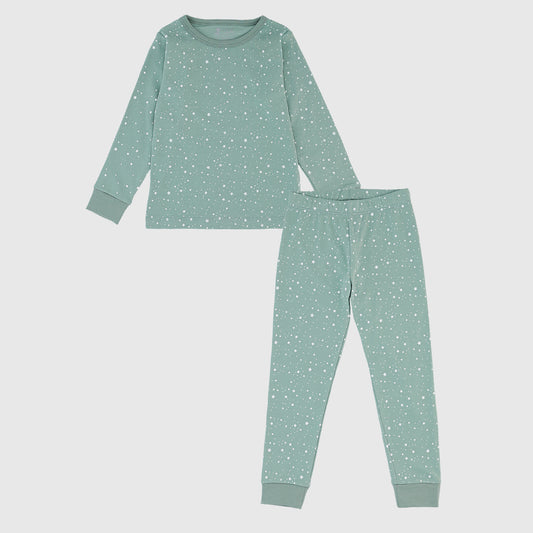 [PREVENTA] Pijama verde estrellas algodón peruano