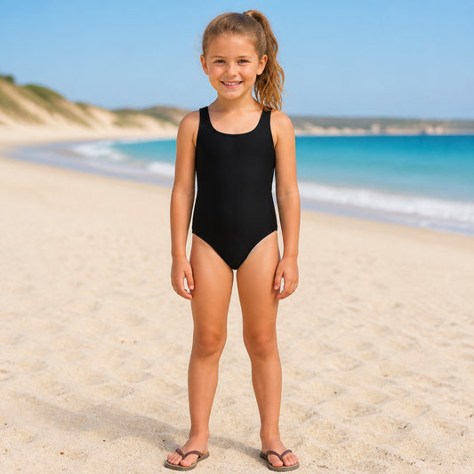 Traje de baño niña negro