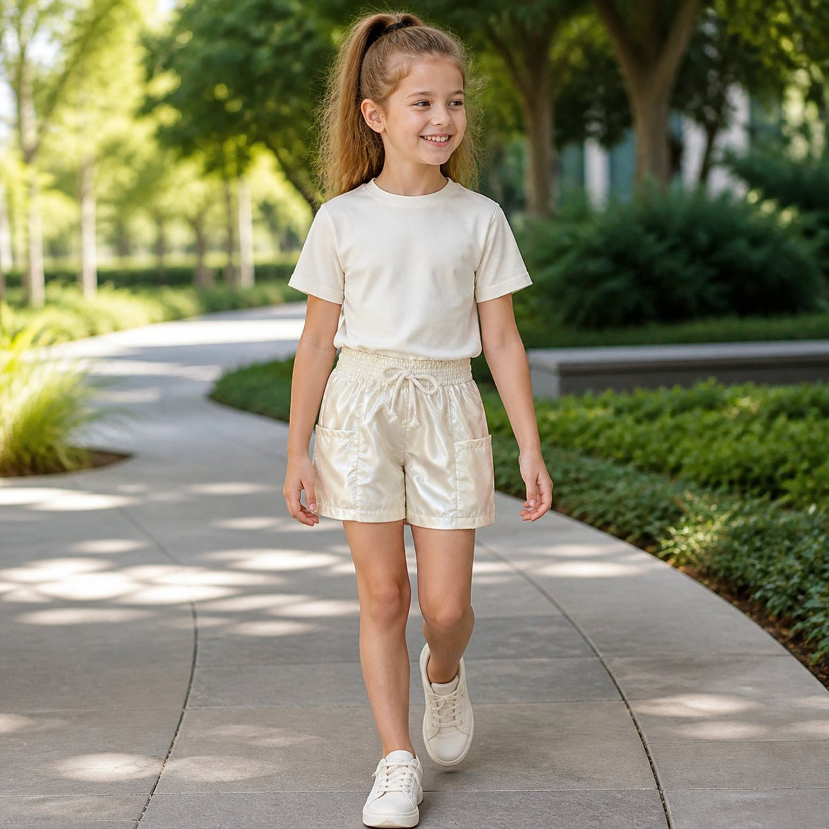 Short blanco metalico - 2A