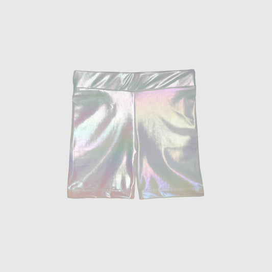 Calza corta blanca metalica