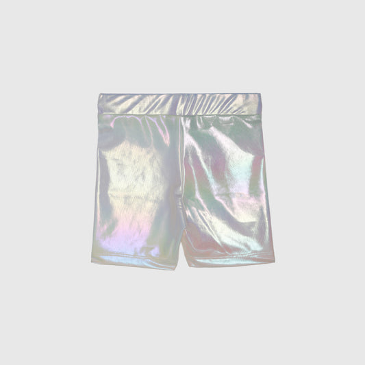 Calza corta blanca metalica