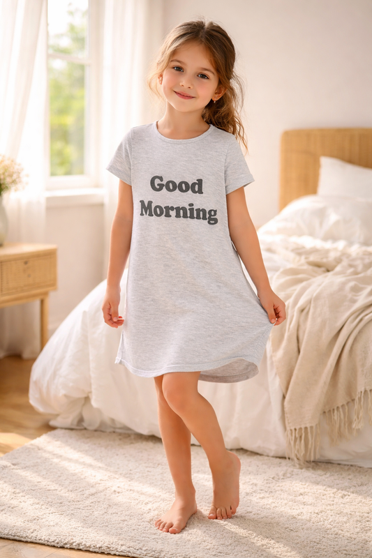 Camisón melange good morning algodón peruano