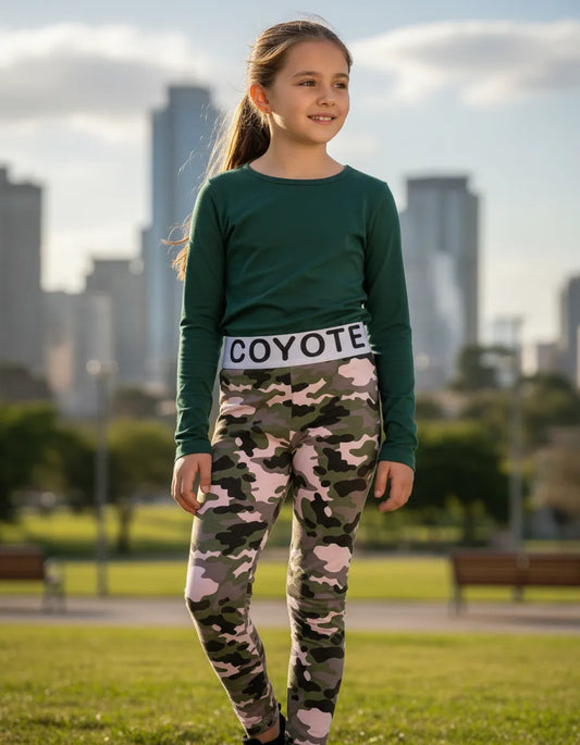 Calza camuflada algodón peruano