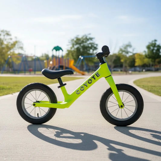 Bicicleta de equilibrio verde