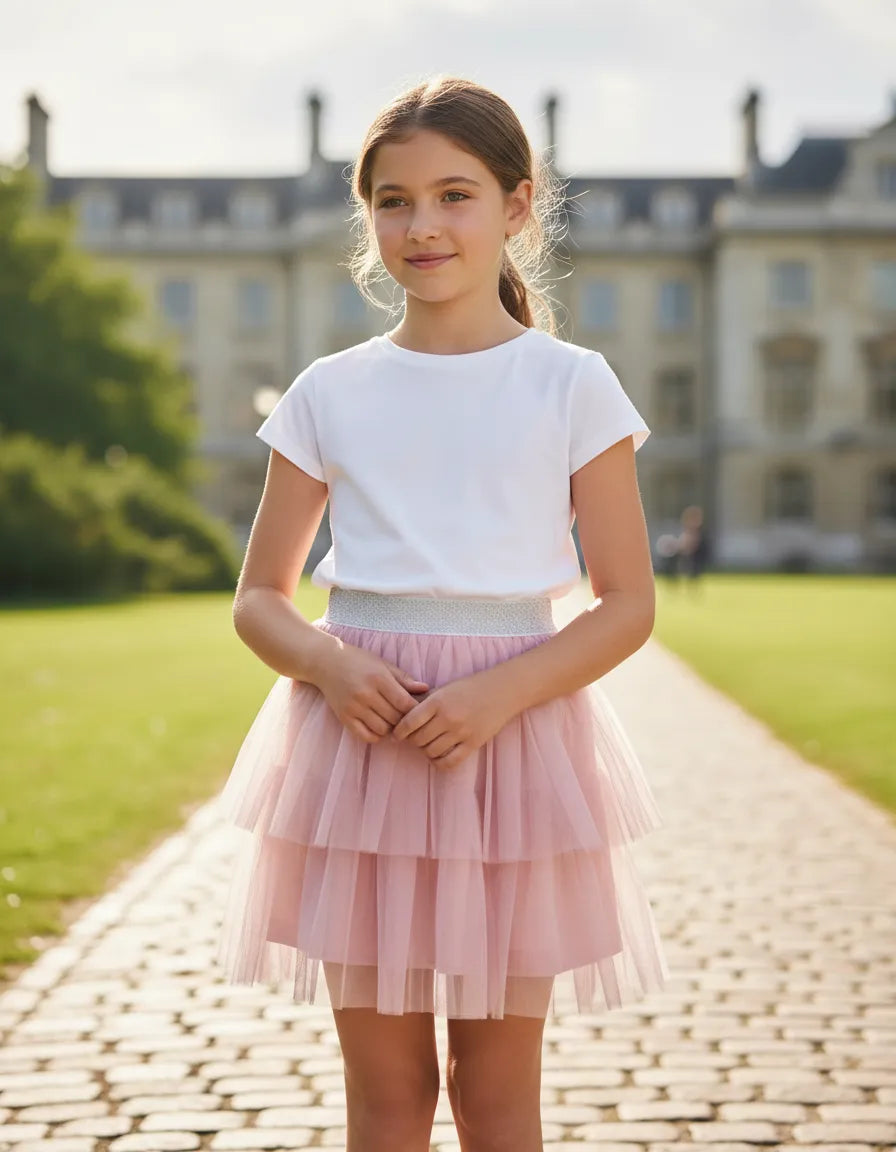 Falda tutu palo rosa