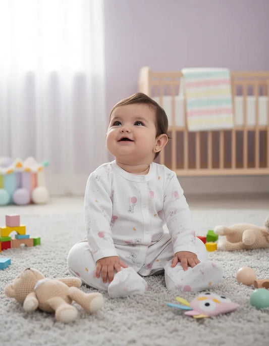 Enterito blanco conejo y globo algodón peruano
