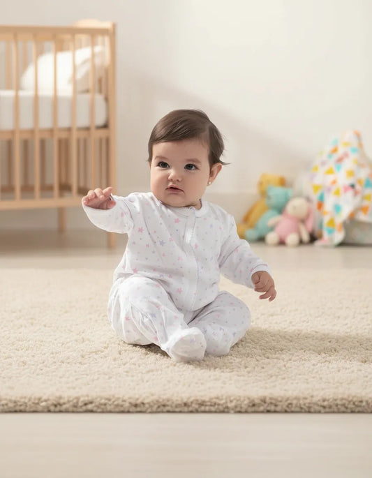 Enterito blanco estrellas algodón peruano