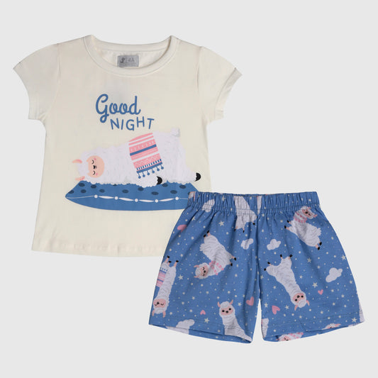 Pijama beige llama fotoluminiscente