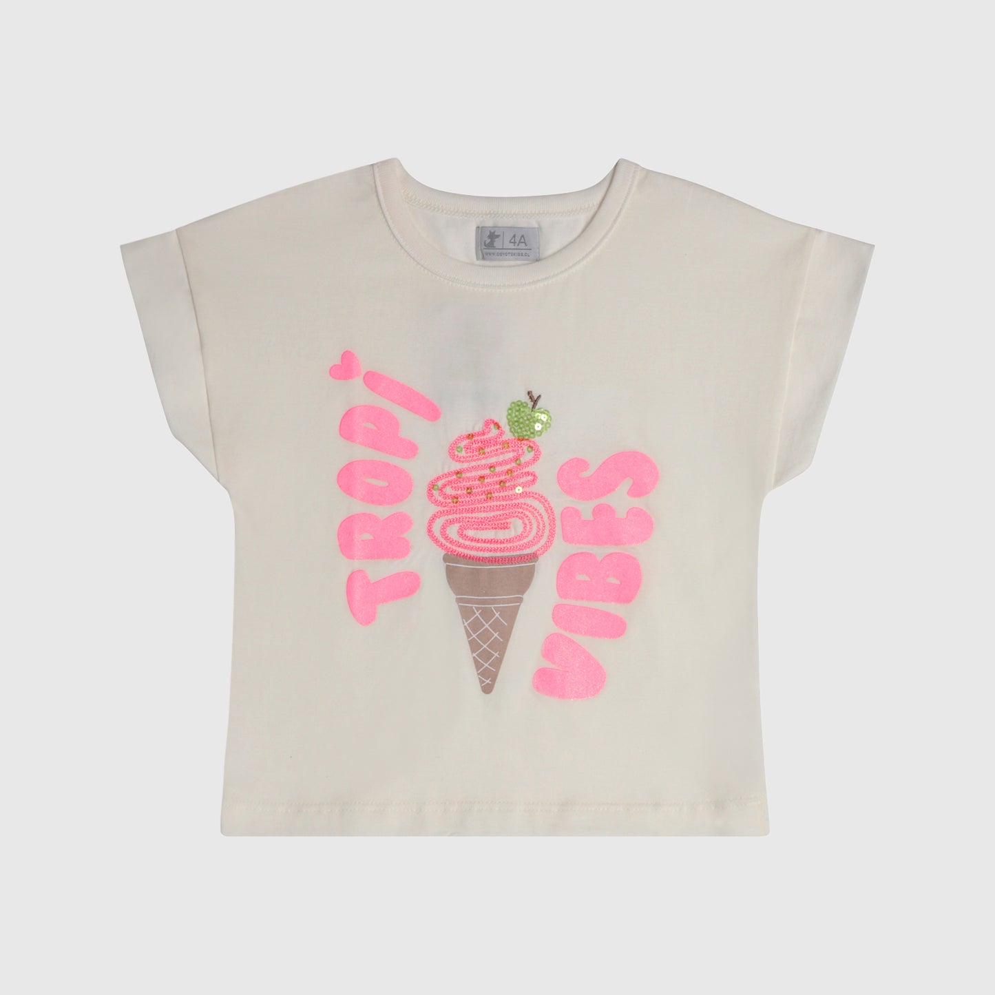 Polera beige helado