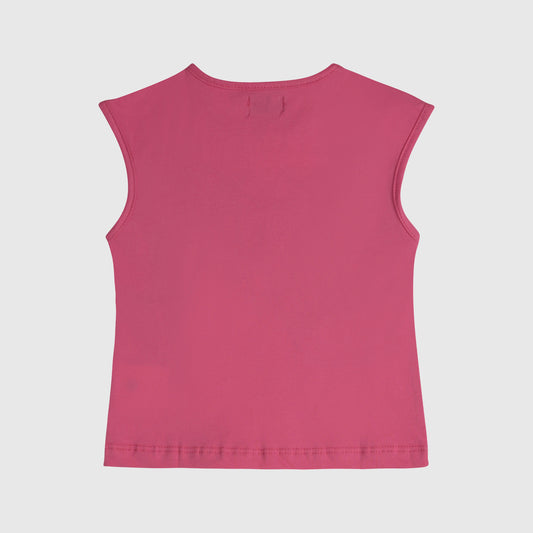 Polera rosa mariposa