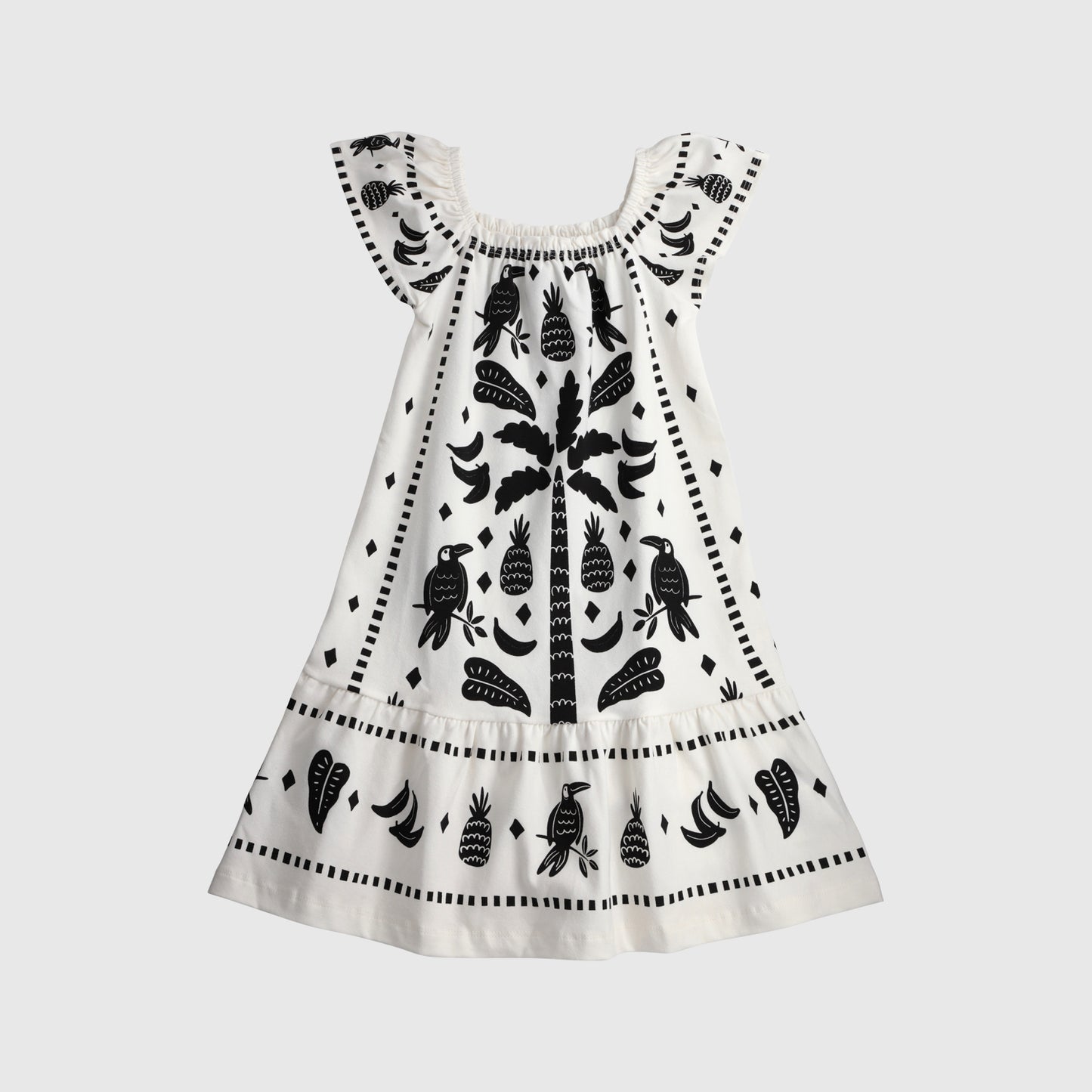 Vestido palmeras negras