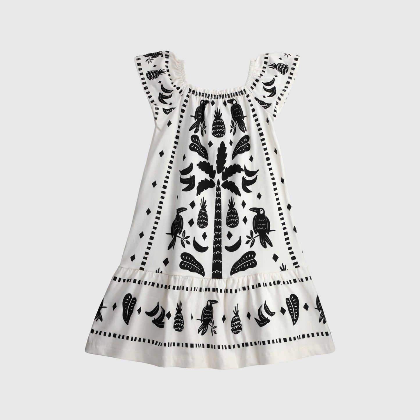 Vestido palmeras negras