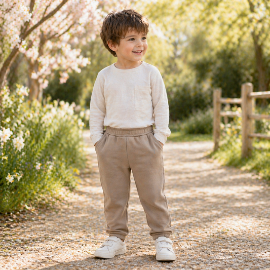 Buzo beige basico
